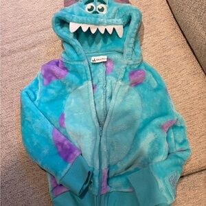 Disney Park Monsters Inc. Sulley zip up Hooded sweater